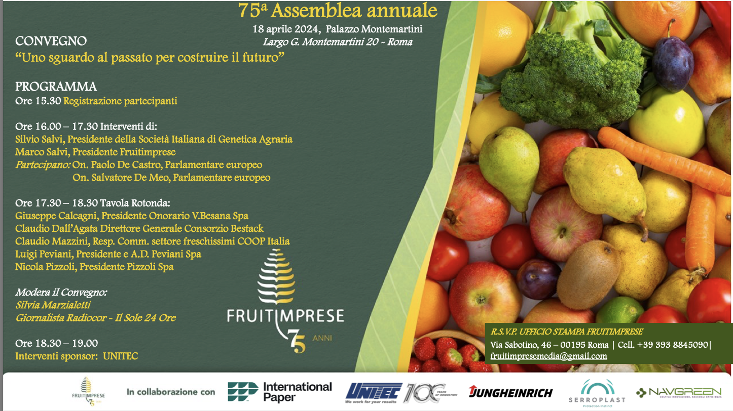 Assemblea annuale Fruitimprese - Uno sguardo al passato per costruire il futuro